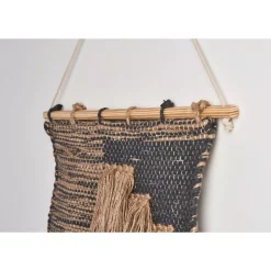 Wall Accents LR Home Rustic Natural / Black Fringed Wall Tapestry -Home Accents shop natural black lr home tapestries wallh80226bkn1622 4f 1000