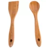 Kitchen Utensils Creative Home Bamboo Natural Utensil Set Consists Each Of Solid Spoon And Turner (Set Of 2 Pieces )