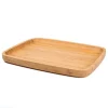 Serveware Creative Home 11 In. L X 14 In. W Natural Bamboo Rectangular Serving Tray Coffee Tea Platter Dessert Fruit Plate
