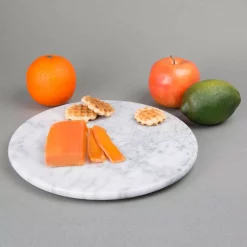 Serveware Creative Home 12 In. Off-White Natural Marble Round Board Cheese Serving Plate, Dessert Cake Service Board 12 Serveware Creative Home 12 In. Off-White Natural Marble Round Board Cheese Serving Plate, Dessert Cake Service Board -Home Accents shop off white creative home cheese board sets 74722 44 1000