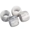 Countertop Storage Creative Home Genuine Natural White Marble Napkin Ring, Napkin Holder For Dinning Table Decoration Set Of 4-Piece