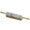 Bakeware Creative Home Natural Marble 2-1/4 In. Dia X18 In. Length Rolling Pin Pastry Roller With Wooden Handle And Cradle -Home Accents shop off white creative home rolling pins 74000 64 1000