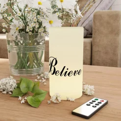 Flameless Candles Lavish Home “Believe” LED Flameless Candle With Remote Control 13 Flameless Candles Lavish Home “Believe” LED Flameless Candle With Remote Control -Home Accents shop off white lavish home flameless candles hw0200138 31 1000