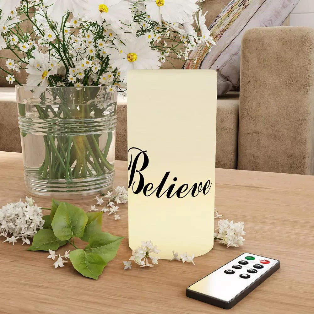Flameless Candles Lavish Home “Believe” LED Flameless Candle With Remote Control 8 Flameless Candles Lavish Home “Believe” LED Flameless Candle With Remote Control - Image 6