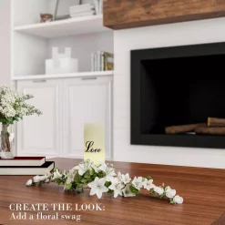 Flameless Candles Lavish Home “Love” LED Flameless Candle With Remote Control 12 Flameless Candles Lavish Home “Love” LED Flameless Candle With Remote Control -Home Accents shop off white lavish home flameless candles hw0200139 44 1000