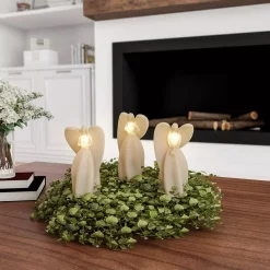 Flameless Candles Lavish Home Angel LED Flameless Candle Set (Set Of 3) -Home Accents shop off white lavish home flameless candles hw0200144 31 1000