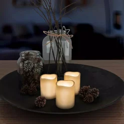 Flameless Candles Lavish Home 8-Piece LED Flameless Votive Wax Style Candle Set -Home Accents shop off white lavish home flameless candles w020028 31 1000
