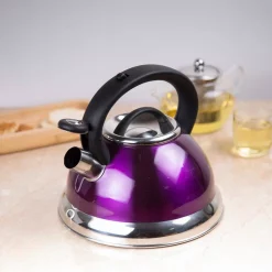 Cookware Creative Home Alexa 12-Cup Stovetop Tea Kettle In Purple -Home Accents shop purple creative home tea kettles 77019 31 1000