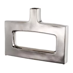 Vases A & B Home Keyhole Silver Vase