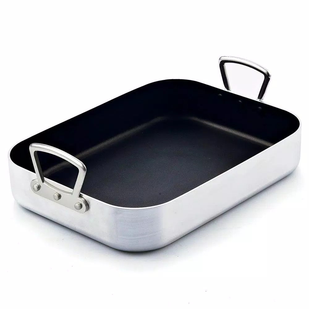 Cookware Cook N Home 12 Qt. Aluminum Roasting Pan 4 Cookware Cook N Home 12 Qt. Aluminum Roasting Pan - Image 2