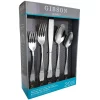 Gibson Home Everington 20-Piece Stainless Steel Flatware Set (Service For 4) -Home Accents shop silver gibson home flatware sets 985100579m 64 1000