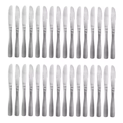 Flatware Gibson Home Classic Profile 36-Piece Stainless Steel Dinner Knife Set (Service For 36)