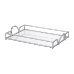 Decorative Trays Home Decorators Collection Silver Hammered Metal Decorative Rectangle Mirror Tray -Home Accents shop silver home decorators collection decorative trays p156067 1xx 66 1000