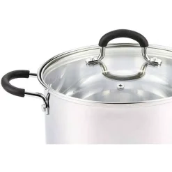Cookware Cook N Home 5 Qt. Round Stainless Steel Casserole Dish With Glass Lid 7 Cookware Cook N Home 5 Qt. Round Stainless Steel Casserole Dish With Glass Lid -Home Accents shop stainless steel cook n home dutch ovens braisers 02609 4f 1000