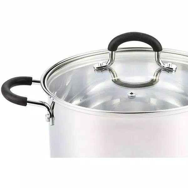 Cookware Cook N Home 5 Qt. Round Stainless Steel Casserole Dish With Glass Lid 5 Cookware Cook N Home 5 Qt. Round Stainless Steel Casserole Dish With Glass Lid - Image 3