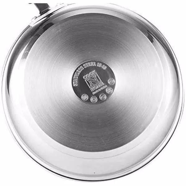 Cookware Cook N Home 5 Qt. Round Stainless Steel Casserole Dish With Glass Lid 4 Cookware Cook N Home 5 Qt. Round Stainless Steel Casserole Dish With Glass Lid - Image 2