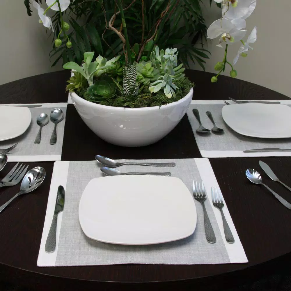 Gibson Home Hammered 46-Piece Stainless Steel Flatware Set (Service For 8) 5 Gibson Home Hammered 46-Piece Stainless Steel Flatware Set (Service For 8) - Image 3