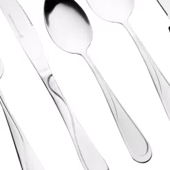 Gibson Home Trillium Plus 24-Piece Stainless Steel Flatware Set (Service For 4) -Home Accents shop stainless steel gibson home flatware sets 985100582m 1f 1000