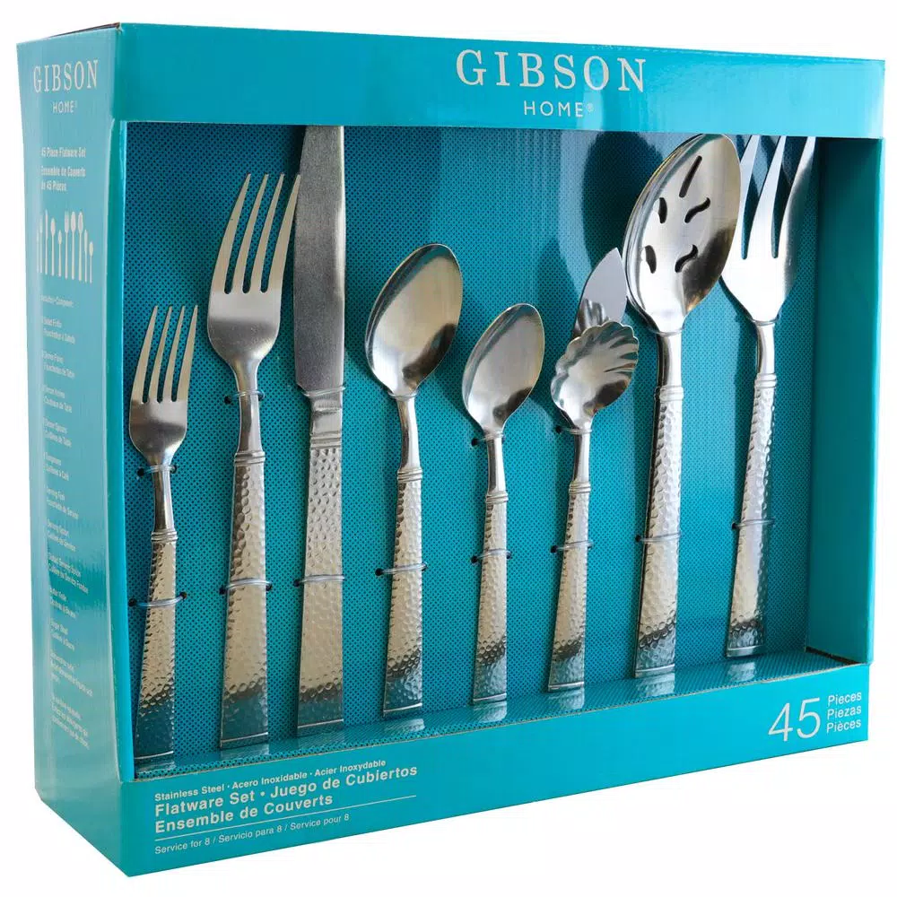 Gibson Home Prato 45-Piece Flatware Set (Service For 8) 6 Gibson Home Prato 45-Piece Flatware Set (Service For 8) - Image 4