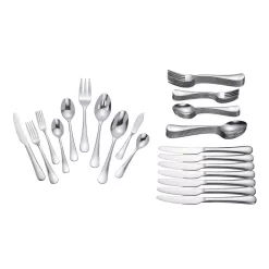 Home Decorators Collection Maywood 45-Piece Stainless Steel Flatware Set (Service For 8) -Home Accents shop stainless steel home decorators collection flatware sets ks0989 45p 1d 1000