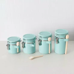 Food Storage Home Basics 4-Piece Ceramic Canister Set