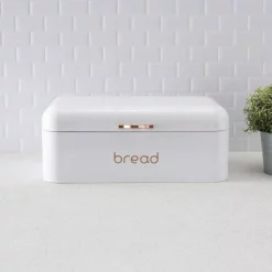 Countertop Storage Home Basics White Grove Bread Box
