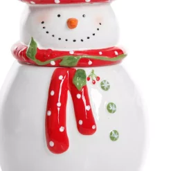 Food Storage Gibson Home Jolly Plenitude Snowman Stoneware Cookie Jar -Home Accents shop white gibson home kitchen canisters 985100751m 4f 1000