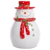 Food Storage Gibson Home Jolly Plenitude Snowman Stoneware Cookie Jar -Home Accents shop white gibson home kitchen canisters 985100751m 64 1000