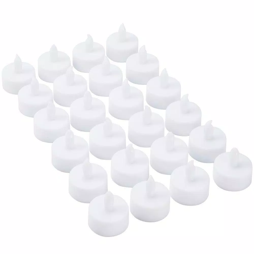 Flameless Candles Lavish Home 1.5 In. H LED Tea Light Candle Set (24-Piece) 3 Flameless Candles Lavish Home 1.5 In. H LED Tea Light Candle Set (24-Piece)