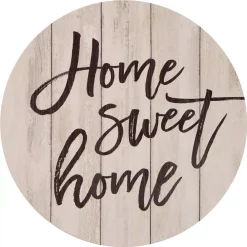 Decorative Letters P Graham Dunn “Home Sweet Home” Oversized Washed White Wood Wall Decor
