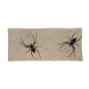Indoor Halloween Decorations Xia Home Fashions 0.1 In. H X 16 In. W X 36 In. D Halloween Creepy Spiders Double Layer Table Runner In Natural