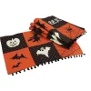 Indoor Halloween Decorations Xia Home Fashions 0.2 In. X 13 In. X 18 In. Halloween Patchwork Placemats (4-Set)