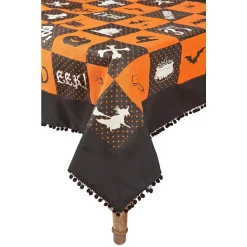 Indoor Halloween Decorations Xia Home Fashions 0.2 In. X 50 In. X 50 In. Halloween Patchwork Tablecloth