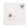 Indoor Halloween Decorations Xia Home Fashions 0.1 In. H X 20 In. W X 20 In. D Halloween Spider Web Napkins In White (Set Of 4)