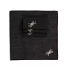 Indoor Halloween Decorations Xia Home Fashions 0.1 In. H X 20 In. W X 20 In. D Happy Halloween Napkins In Black (Set Of 4)