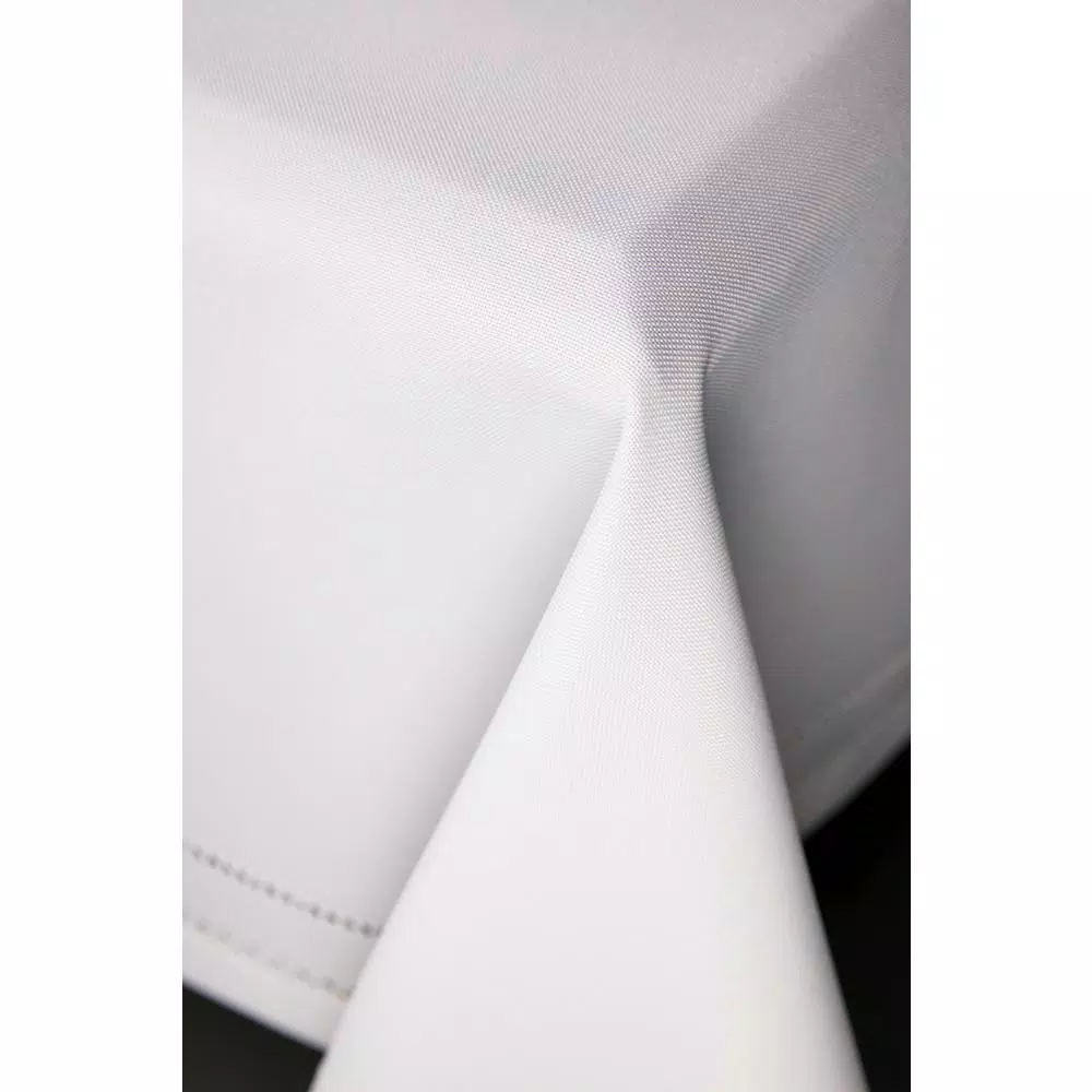 Table Linens & Kitchen Linens Xia Home Fashions 60 In. In. X 84 In. White Double Hemstitch Easy-Care Tablecloth 5 Table Linens & Kitchen Linens Xia Home Fashions 60 In. In. X 84 In. White Double Hemstitch Easy-Care Tablecloth - Image 3